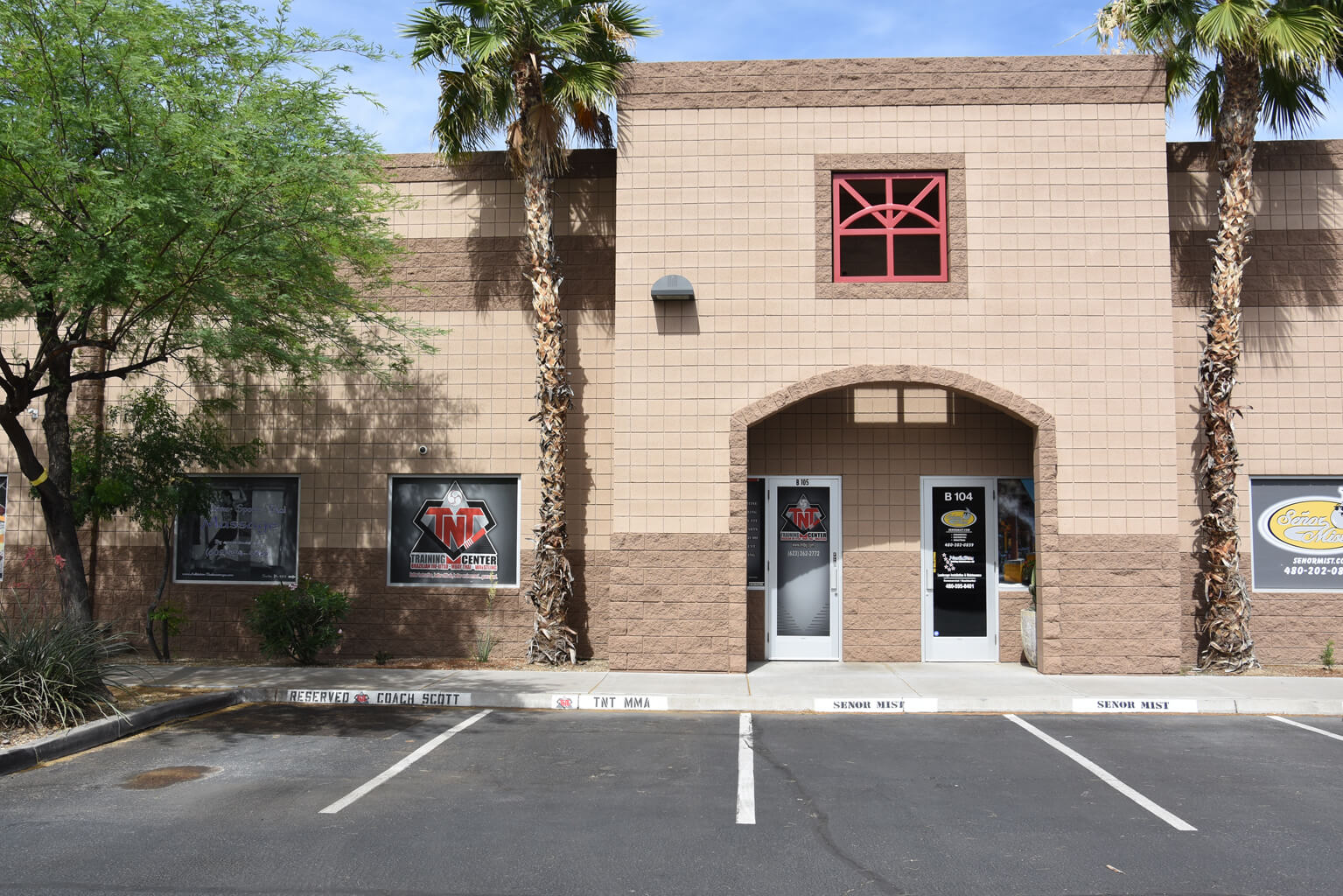 TNT MMA Training Center building at 1515 W Deer Valley Rd in North Phoenix, Arizona