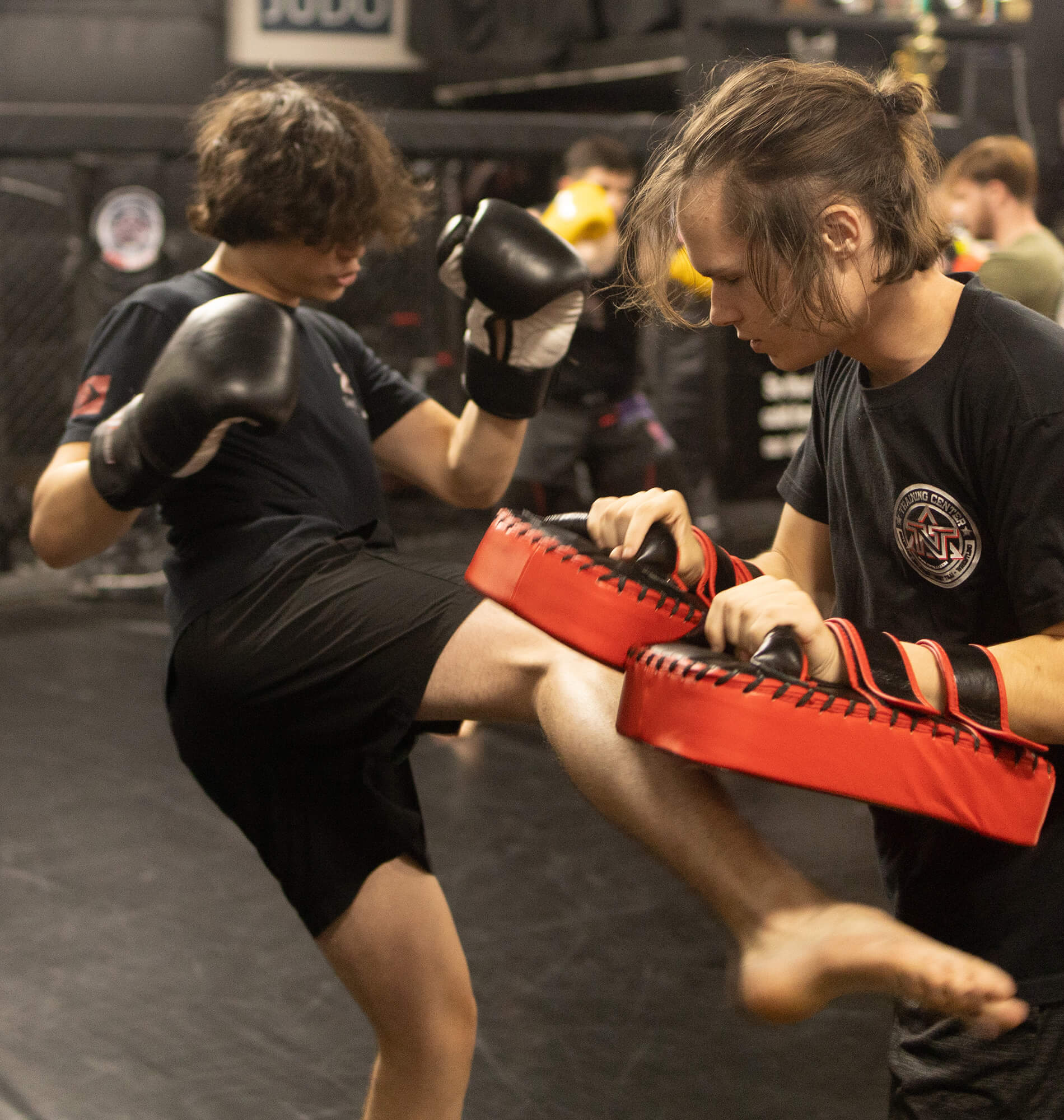 Muay Thai kickboxing class at TNT MMA Phoenix